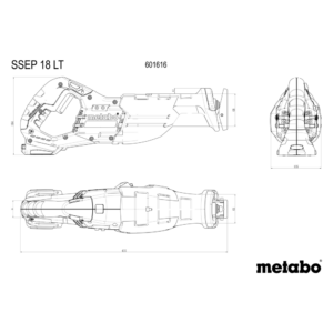 METABO SSEP 18 LT (601616840) Baterijska sabljasta žaga