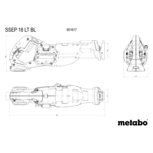 METABO SSEP 18 LT BL (601617850) Baterijska sabljasta žaga