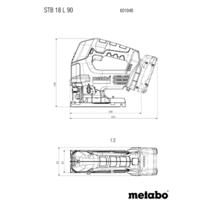 METABO STB 18 L 90 (601048840) Baterijska vbodna žaga