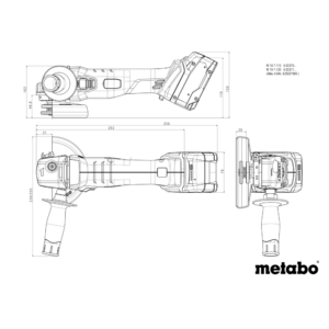 METABO W 18 7-125 (602371850) BATERIJSKI KOTNI BRUSILNIK