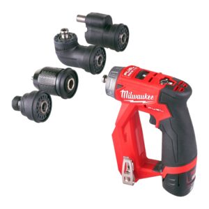 Milwaukee M18 FDDXKIT-202X Inštalacijski vrtalni vijačnik s 4 zamenljivimi glavami