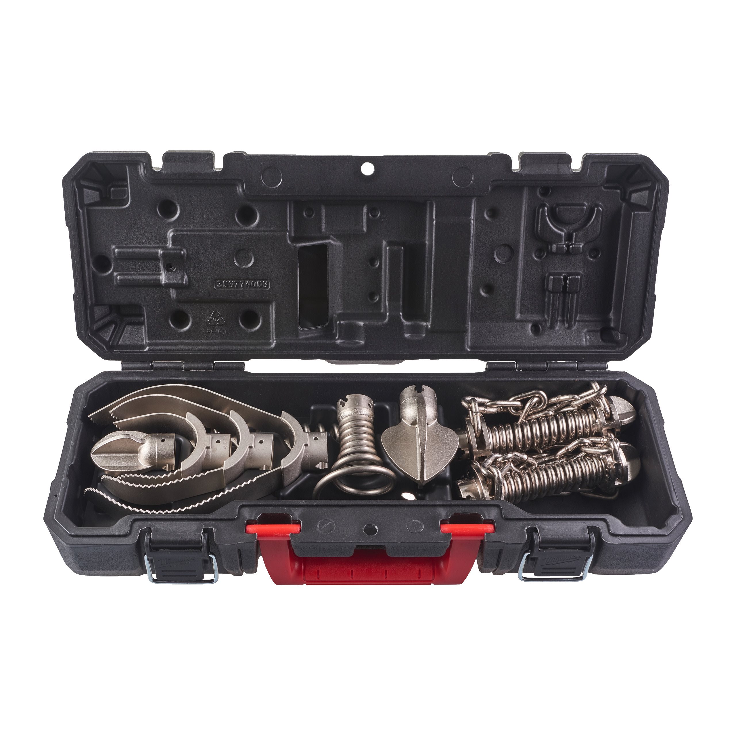 Milwaukee LHK 1620 set glav za čiščenje odtokov za spirale 16/20 mm