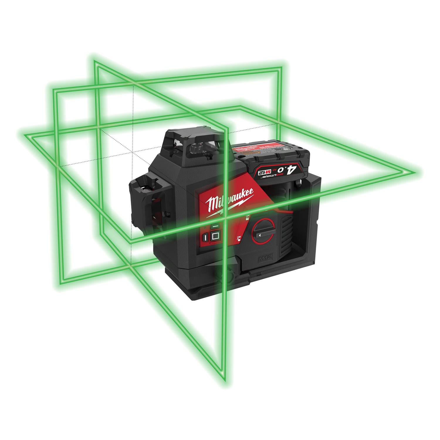 Milwaukee M12 3PL-401C zeleni nivelirni 360 stopinjski laser