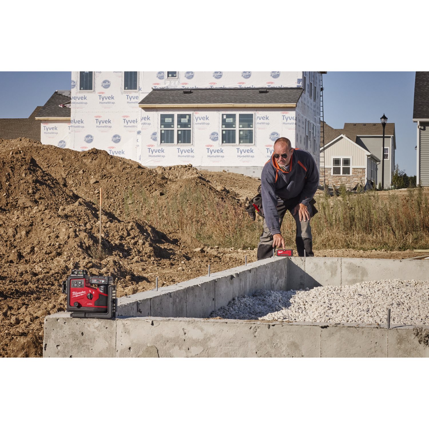Milwaukee M12 A3PLO-401C Avtomatsko nastavljiv 360° zeleni laser