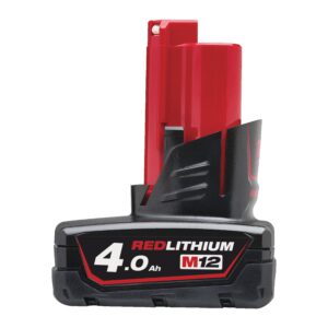 Milwaukee M12 B4 Redlithium-Ion 12V 4,0Ah Akumulatorska baterija M12 B4