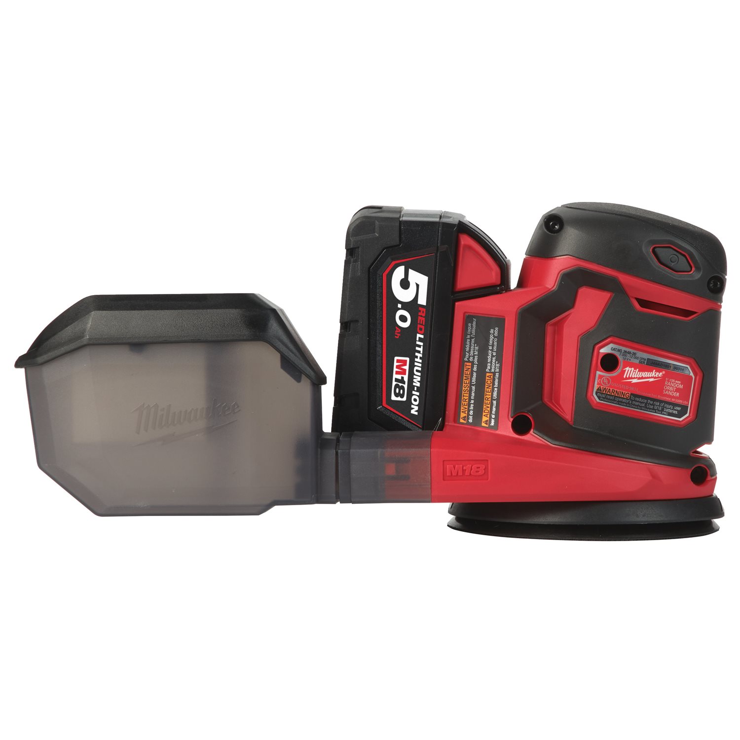 Milwaukee M18 BOS125-502B Akumulatorski ekscentrični brusilnik