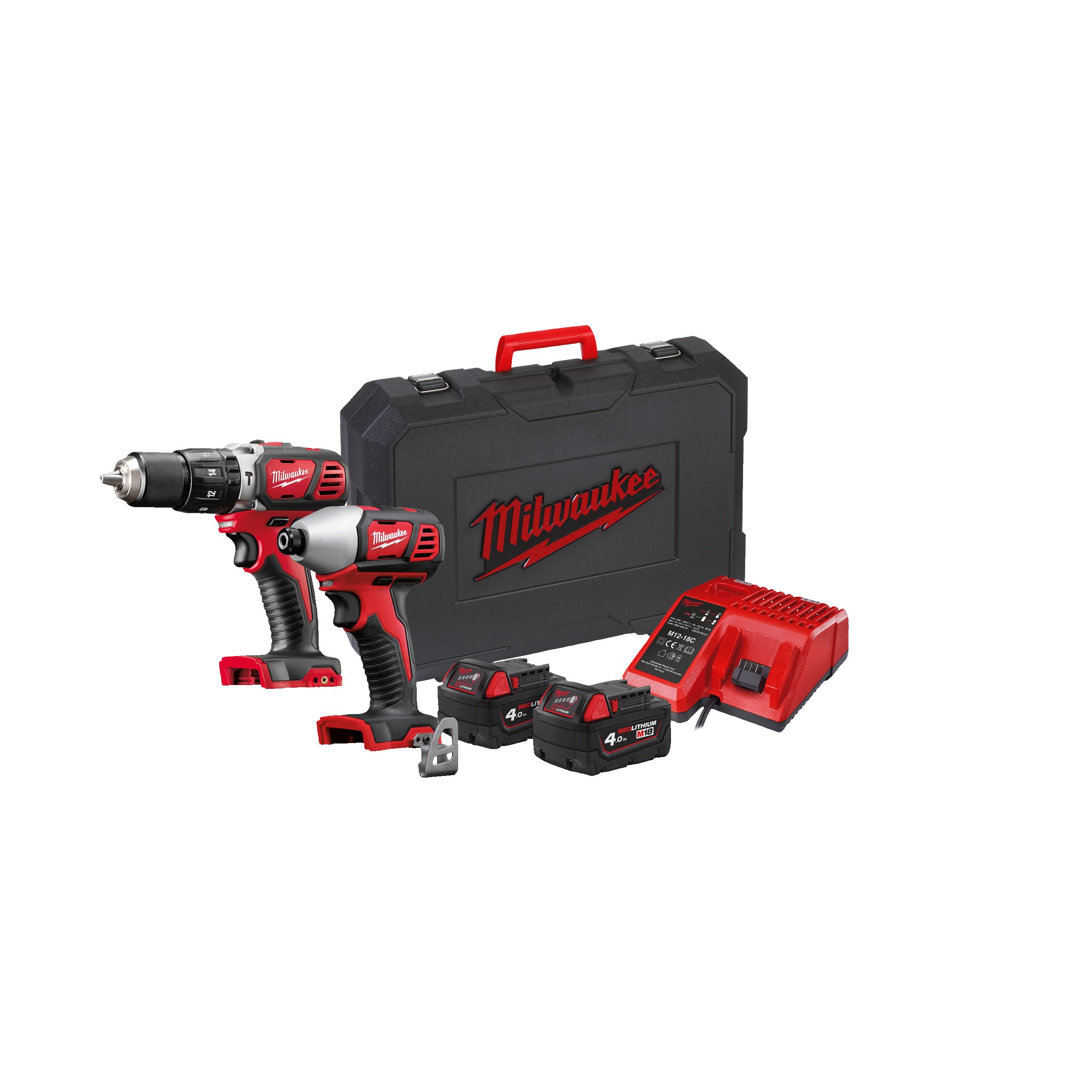 Milwaukee M18 BPP2C-402C set akumulatorskega orodja