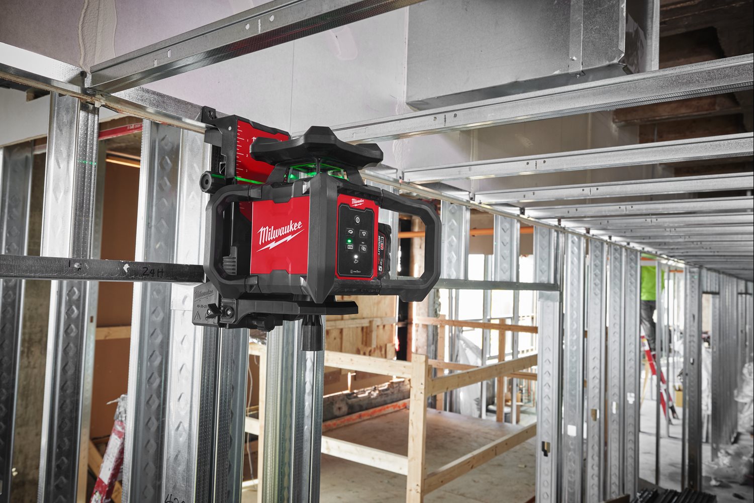 Milwaukee M18 RLOHVG300-501C Rotacijski laser zelen žarek