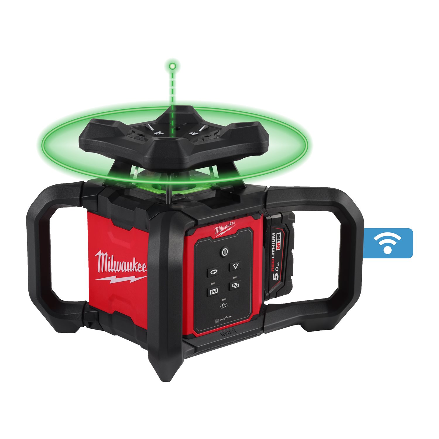 Milwaukee M18 RLOHVG300-501C Rotacijski laser zelen žarek