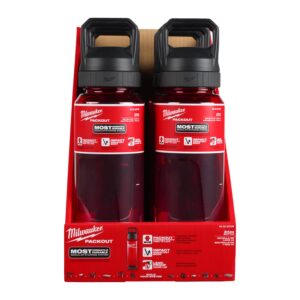 Milwaukee PACKOUT Steklenica 1005ml Chug lid rdeča