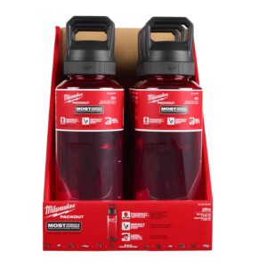 Milwaukee PACKOUT Steklenica 1420ml Chug lid rdeča