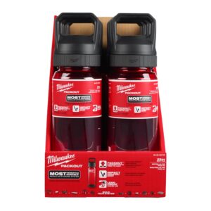 Milwaukee PACKOUT Steklenica 740ml Chug lid rdeča