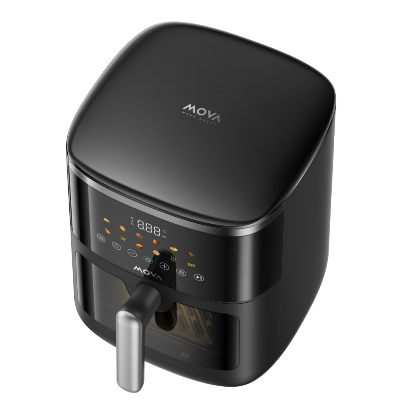 MOVA FD10 Pro Max Wi-Fi črn pametni cvrtnik na vroč zrak
