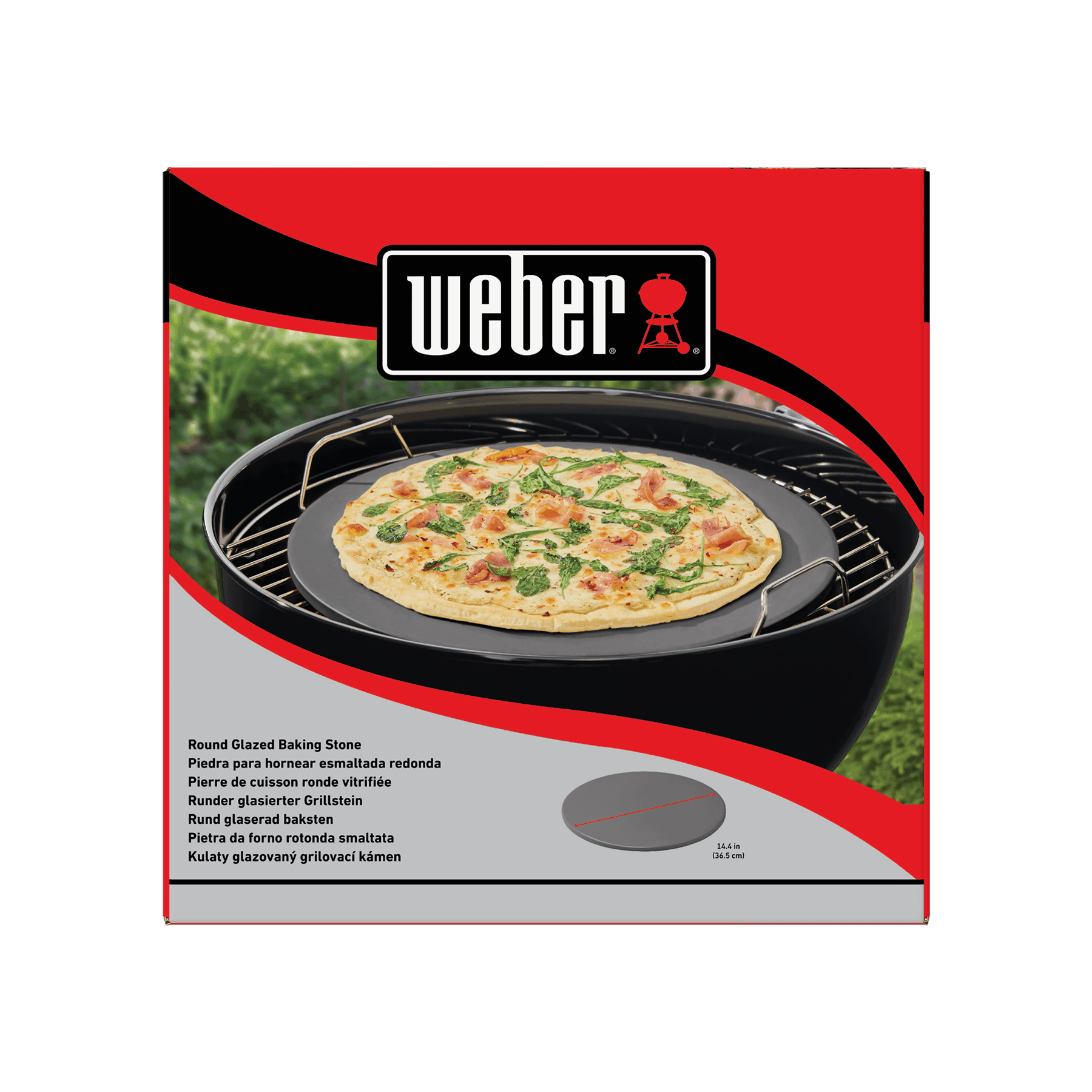 Weber Kamen za peko pizze, okrogel (36,5 cm)