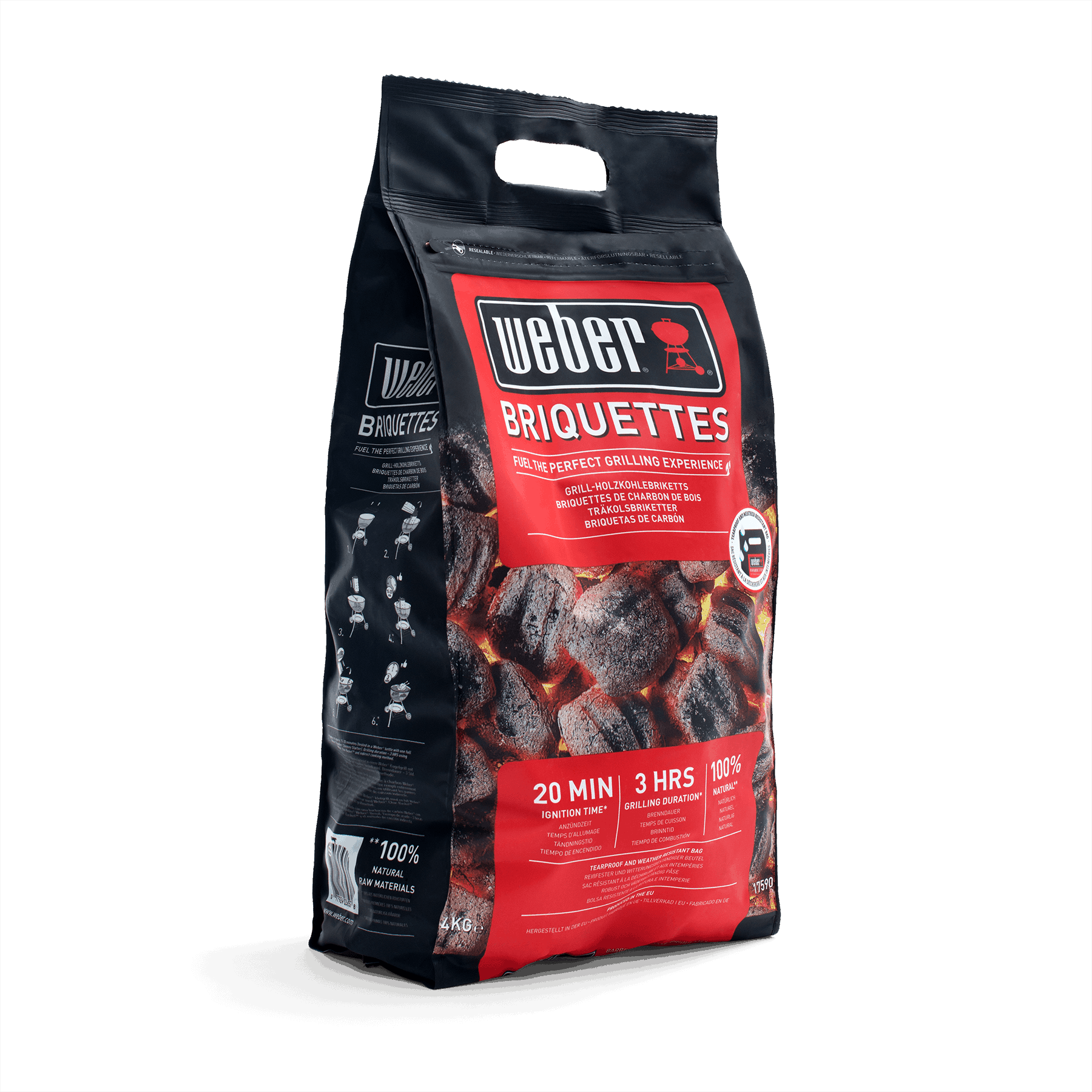 Weber Premium briketi 4 kg
